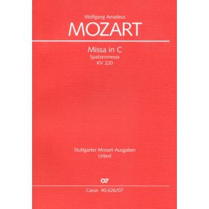 Missa in C KV 220 [196b] : Spatzenmesse