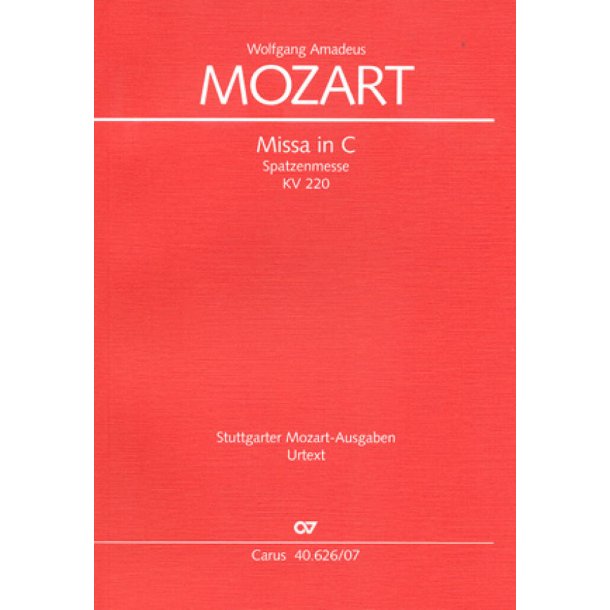 Missa in C KV 220 [196b] : Spatzenmesse