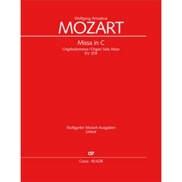 Missa in C KV 259 : Orgelsolomesse