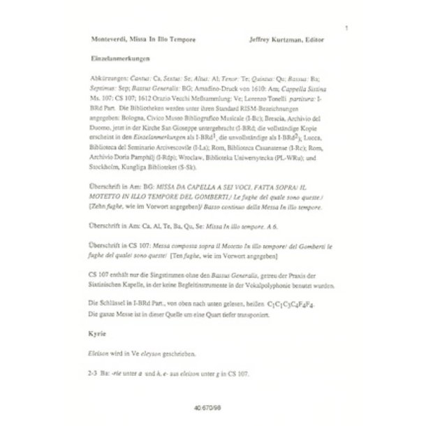 Missa in illo tempore