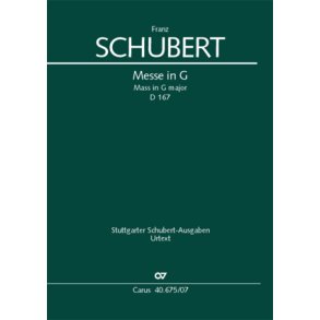Messe in G : Erstausgabe nach den Klosterneuburger Stimmen