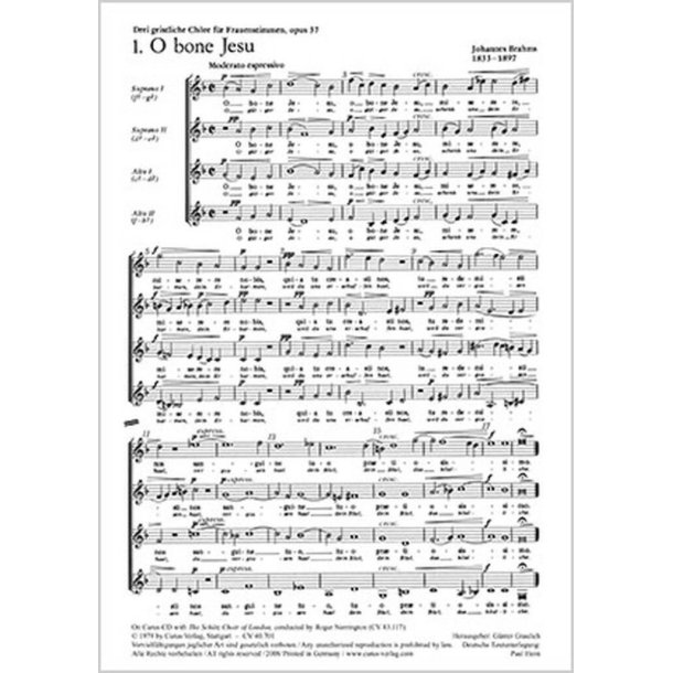 Brahms: Drei geistliche Chore