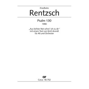 Psalm 130 für Alt und Orchester : Aus tiefer Not