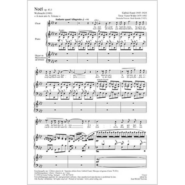 Faur&eacute;: No&euml;l- En pri&egrave;re