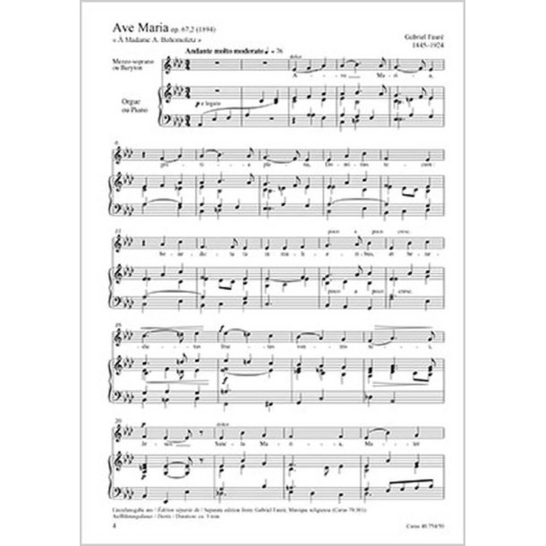 Faur&eacute;: Ave Maria- Salve Regina