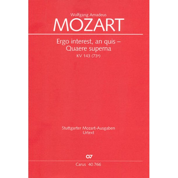 Ergo interest - Quaere superna : Rezitativ und Arie