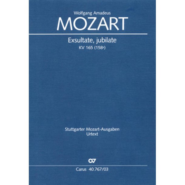 Exsultate, jubilate : Solomotette zum Dreifaltigkeitsfest oder zu Weihnachten