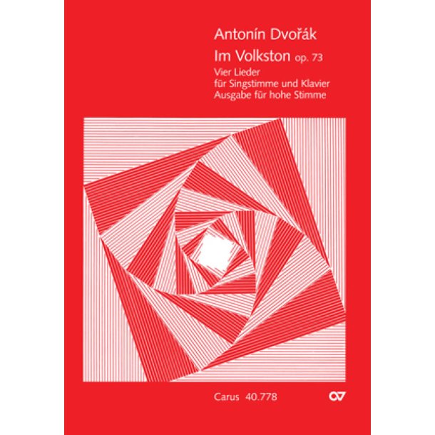 Dvor&aacute;k: Im Volkston. 4 Lieder