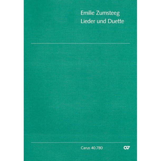Zumsteeg: Ausgew&auml;hlte Lieder und Duette