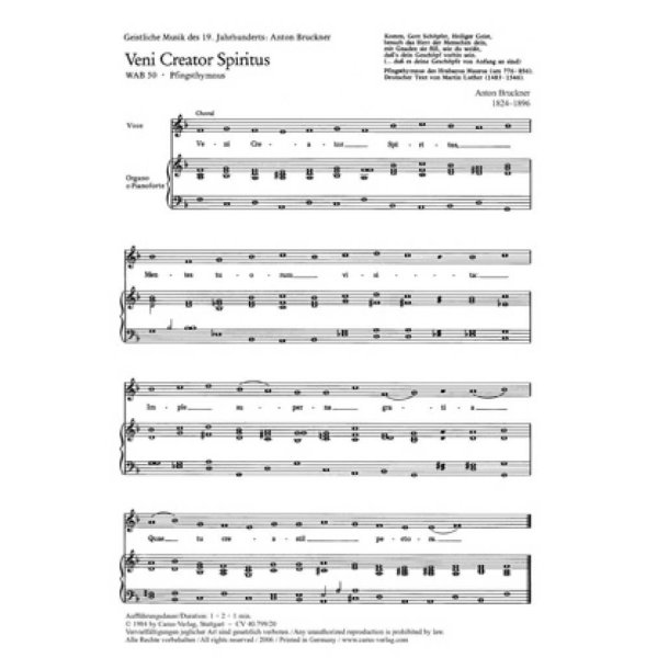 Ave Regina : In monte Oliveti - Veni Creator Spiritus