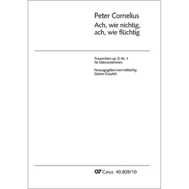 Ach wie nichtig, ach wie fl&uuml;chtig : c-Moll