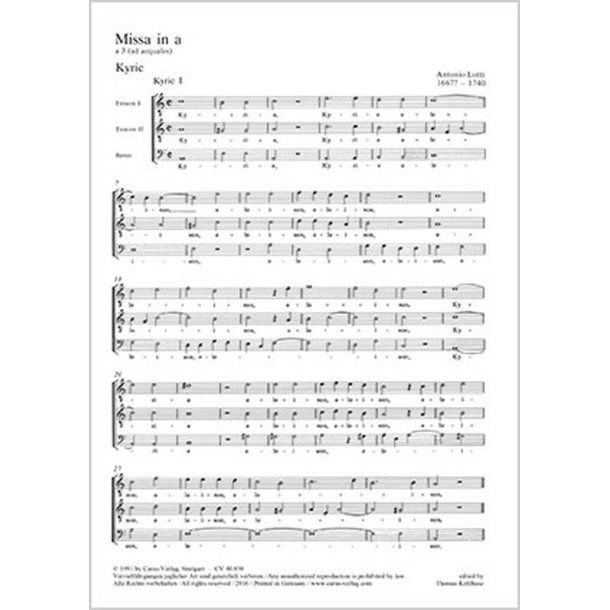 Missa in a : a-Moll