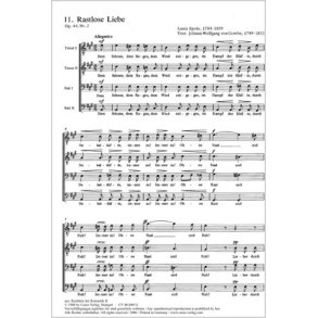 Rastlose Liebe : A-Dur