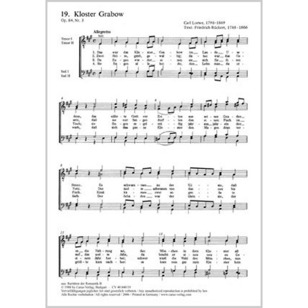 Kloster Grabow : A-Dur