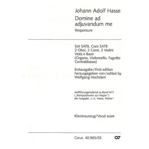 Domine ad adiuvandum me : Responsum