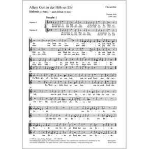 Allein Gott in der Höh : G-Dur