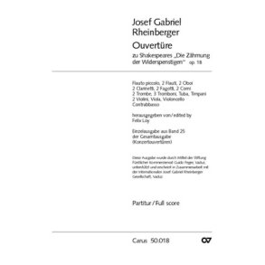 Ouvertüre zu Shakespeares Die Zähmung : E-Dur