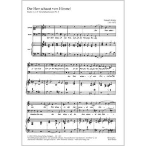 Der Herr schauet vom Himmel : aus: Kleine geistliche Konzerte I