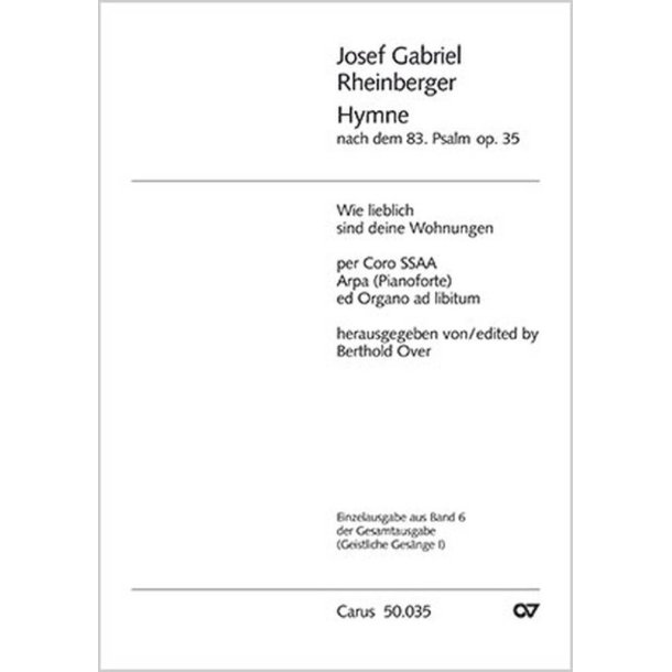 Wie lieblich sind deine Wohnungen : Hymne