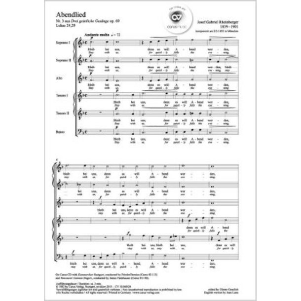 Abendlied : Bleib bei uns