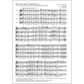Der Jonas kehrt im Walfisch ein : aus: In der Zechstube. Fünf heitere Gesänge, op. 74,1, 1873 [C-Dur]