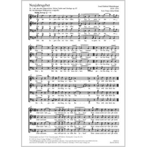 Neujahrsgebet : aus: Aus dem Sängerleben. Sieben Lieder und Gesänge