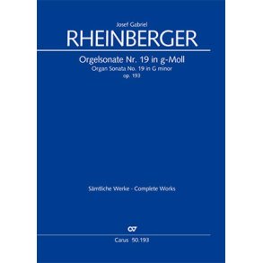 Orgelsonate Nr. 19 In G-Moll Op. 193