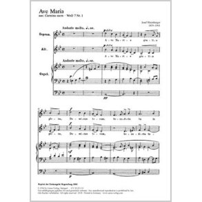 Ave Maria in B : aus: Carmina Sacra