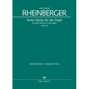 Six short pieces for the organ : WoO 26