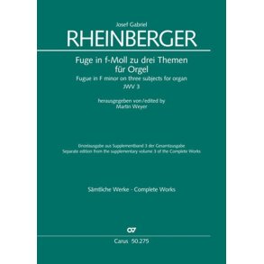 Fugue in F minor on three subjects JWV 3 : F minor