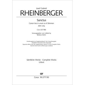 Sanctus : Canon tres in unum for 6 voices