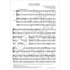 Ad hoc templum E minor - WoO 7,2 : from: Carmina Sacra