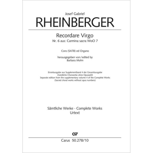 Recordare Virgo C major - WoO 7,6 : from: Carmina Sacra