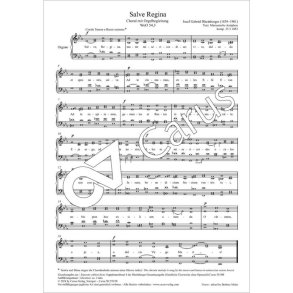 Salve Regina E flat major - WoO 54,3 : Chorale with organ accompaniment