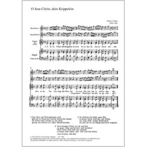O Jesu Christ, dein Kripplein : F-Dur