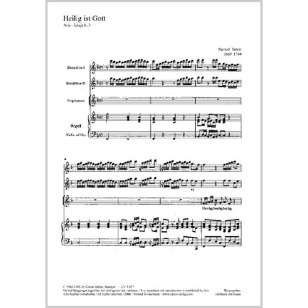 Heilig ist Gott : Aria
