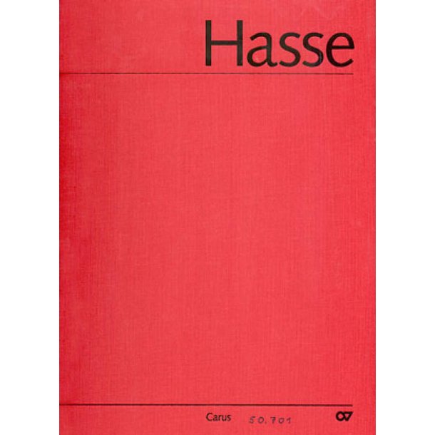 Hasse: Vesperpsalmen. Hasse-Werkausgabe IV/1