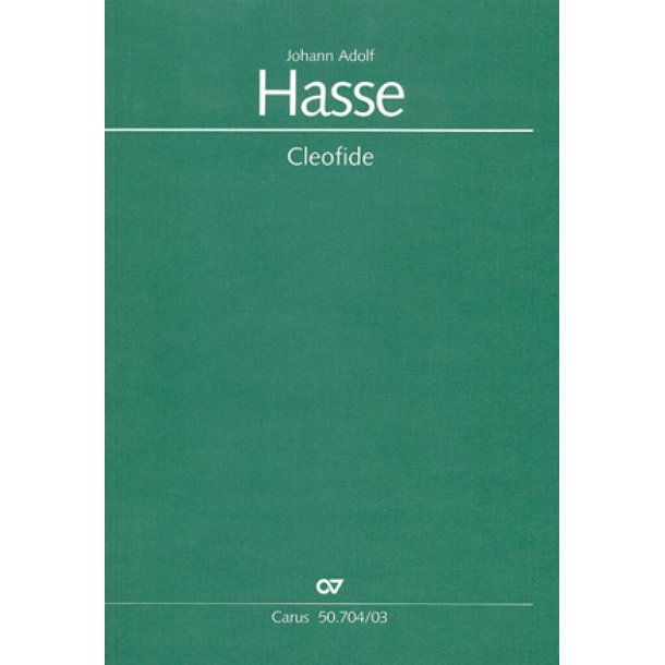 Cleofide : Oper in 3 Akten
