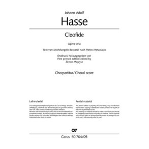 Cleofide : Oper in 3 Akten