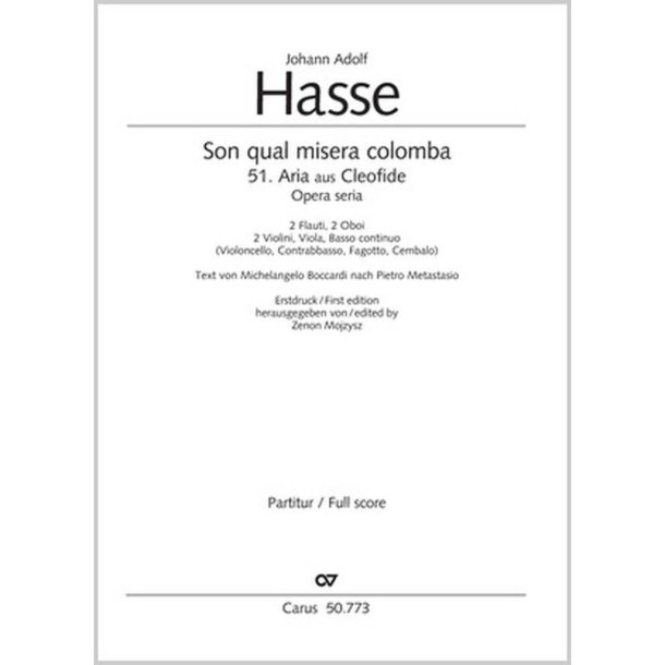 Son Qual Misera Colomba : 51. Aria Aus Cleofide