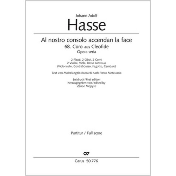 Al Nostro Consolo Accendan la Face : 68. Aria Aus Cleofide