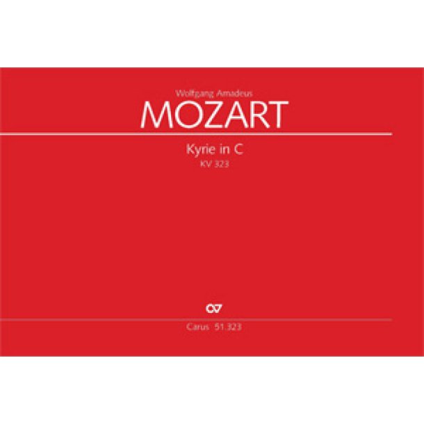 Kyrie in C : Fragment, erg&auml;nzt von Maximilian Stadler