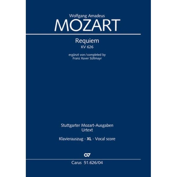 Requiem KV 626 : Klavierauszug XL im lesefreundlichen Gro&szlig;druck
