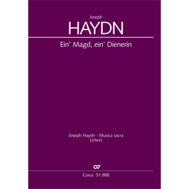 Ein' Magd, ein' Dienerin : Aria pro Adventu