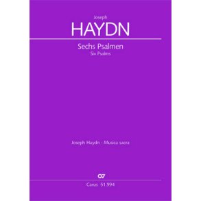 Haydn: Sechs Psalmen Hob. XXIII Anhang