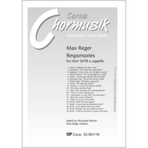 Reger: 20 Responsories [E]