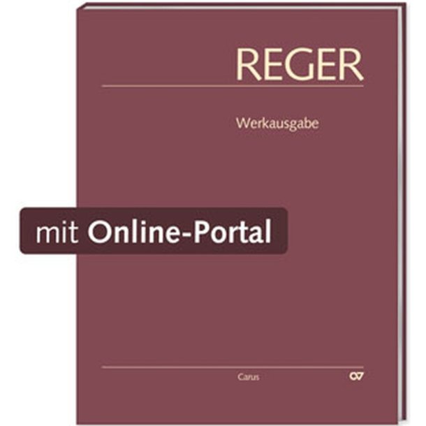 Reger-Werkausgabe, Vol. II/3 : Songs III (1901?1903)