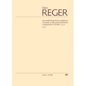 52 leicht ausführbare Vorspiele op. 67, Heft 1 : zu den gebräuchlichsten evangelischen Chorälen