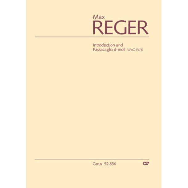 Introduction und Passacaglia d-moll : d-Moll