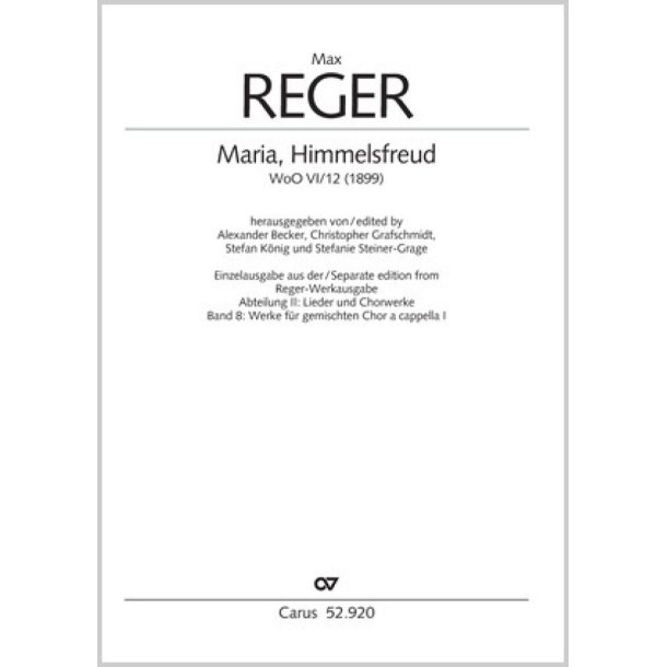 Maria, Himmelsfreud : WoO VI/12